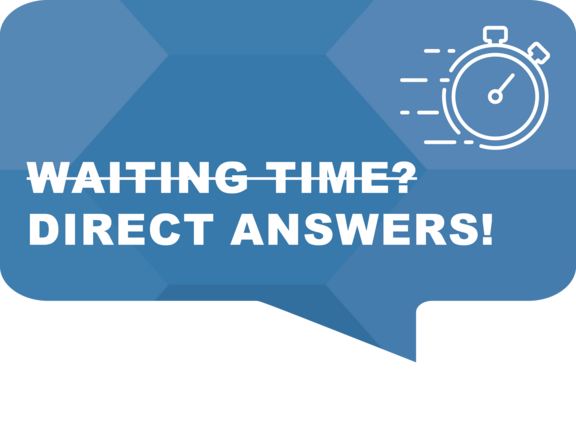 No waiting time - direct answers